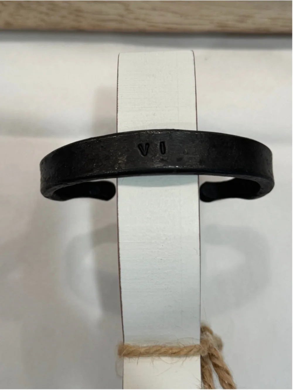 Men's Hand-Forged Iron Bracelet - Traditional 6-Year Anniversary
